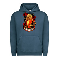 Pigment Midnight Navy vintage image robert plant Urban Hoodie - artisFamous