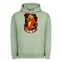 Pigment Oil Green vintage image robert plant Urban Hoodie - artisFamous