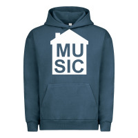 Pigment Midnight Navy house music Urban Hoodie - artisFamous