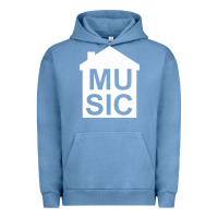 Pigment Pebble Blue house music Urban Hoodie - artisFamous