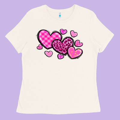 Love Hearts Ladies Tee Designed By Oliviacreatesart