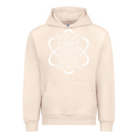 Sandshell funny science geek universe is made of morons white Urban Hoodie - artisFamous