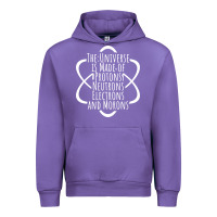 Tulip funny science geek universe is made of morons white Urban Hoodie - artisFamous