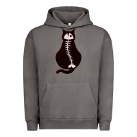 Pigment Tornado Cat with Fish Bone Urban Hoodie - artisFamous