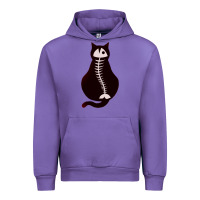 Tulip Cat with Fish Bone Urban Hoodie - artisFamous