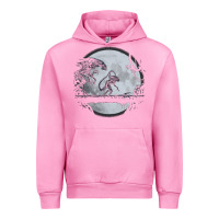 Fuchsia Pink alien mata Urban Hoodie - artisFamous