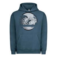 Pigment Midnight Navy alien mata Urban Hoodie - artisFamous