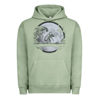 Pigment Oil Green alien mata Urban Hoodie - artisFamous