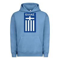 Pigment Pebble Blue greece national football Urban Hoodie - artisFamous