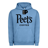 Pigment Pebble Blue Coffee Art Urban Hoodie - artisFamous