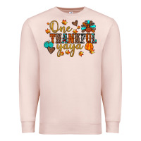 Pale Pink one thankful yaya Premium Sweatshirt - JahusDesignShop
