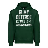 Forest Green in my defence i was left unsupervised Urban Hoodie - artisFamous