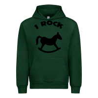 Forest Green i rock funny Urban Hoodie - artisFamous