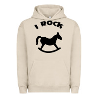 Pigment French Oak i rock funny Urban Hoodie - artisFamous