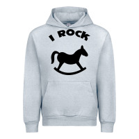 Heather Grey i rock funny Urban Hoodie - artisFamous