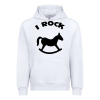 White i rock funny Urban Hoodie - artisFamous