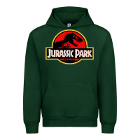 Forest Green jurassicc park cartoon Urban Hoodie - artisFamous