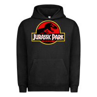Pigment Black jurassicc park cartoon Urban Hoodie - artisFamous