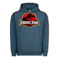 Pigment Midnight Navy jurassicc park cartoon Urban Hoodie - artisFamous
