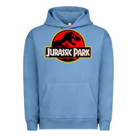 Pigment Pebble Blue jurassicc park cartoon Urban Hoodie - artisFamous
