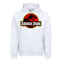White jurassicc park cartoon Urban Hoodie - artisFamous