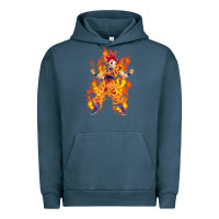 Pigment Midnight Navy goku super sayan Urban Hoodie - artisFamous