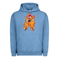 Pigment Pebble Blue goku super sayan Urban Hoodie - artisFamous
