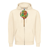 Sandshell rainbow lollipop Zipper Hoodie - AdoDesignShop