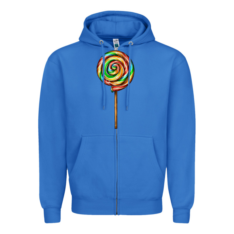 Rainbow Lollipop Zipper Hoodie by AdoDesignShop | Teevron