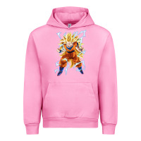 Fuchsia Pink super saiyan Urban Hoodie - artisFamous