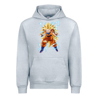 Heather Grey super saiyan Urban Hoodie - artisFamous