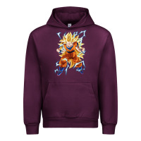 Mauve Wine super saiyan Urban Hoodie - artisFamous