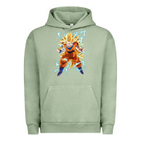 Pigment Oil Green super saiyan Urban Hoodie - artisFamous