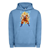 Pigment Pebble Blue super saiyan Urban Hoodie - artisFamous