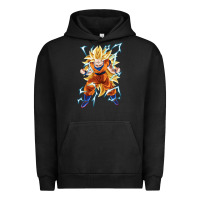 Pigment Black super saiyan Urban Hoodie - artisFamous
