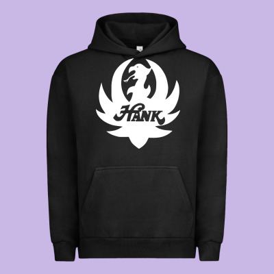 White And Black Hank Art Urban Hoodie Designed By Artisfamous