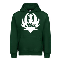 Forest Green white and black hank art Urban Hoodie - artisFamous