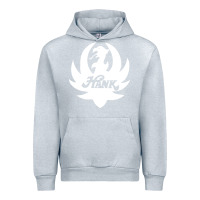 Heather Grey white and black hank art Urban Hoodie - artisFamous