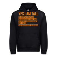 Black yes i am tall Urban Hoodie - artisFamous