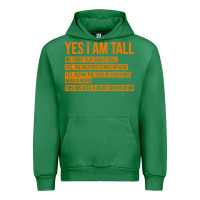 Emerald yes i am tall Urban Hoodie - artisFamous