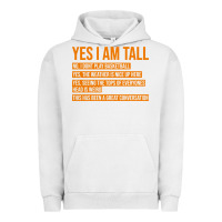 Pigment Lunar Rock yes i am tall Urban Hoodie - artisFamous