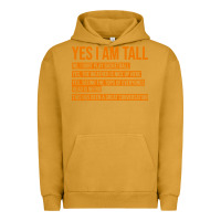 Pigment Peanut Butter yes i am tall Urban Hoodie - artisFamous