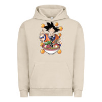 Pigment French Oak Saiyan Ramen Urban Hoodie - artisFamous