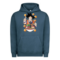 Pigment Midnight Navy Saiyan Ramen Urban Hoodie - artisFamous