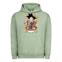Pigment Oil Green Saiyan Ramen Urban Hoodie - artisFamous