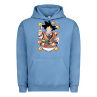 Pigment Pebble Blue Saiyan Ramen Urban Hoodie - artisFamous