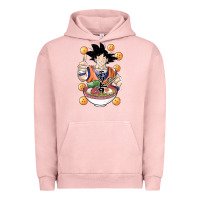 Pigment Salmon Saiyan Ramen Urban Hoodie - artisFamous