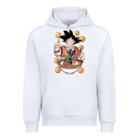 White Saiyan Ramen Urban Hoodie - artisFamous