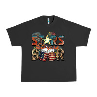 Pigment Black Stars stripes beer Urban Heavy Tee - FaDigitalArtStudio