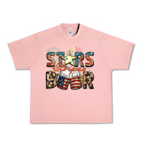 Salmon Stars stripes beer Urban Heavy Tee - FaDigitalArtStudio